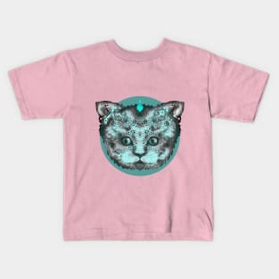 Hello Moon Kitty Kids T-Shirt